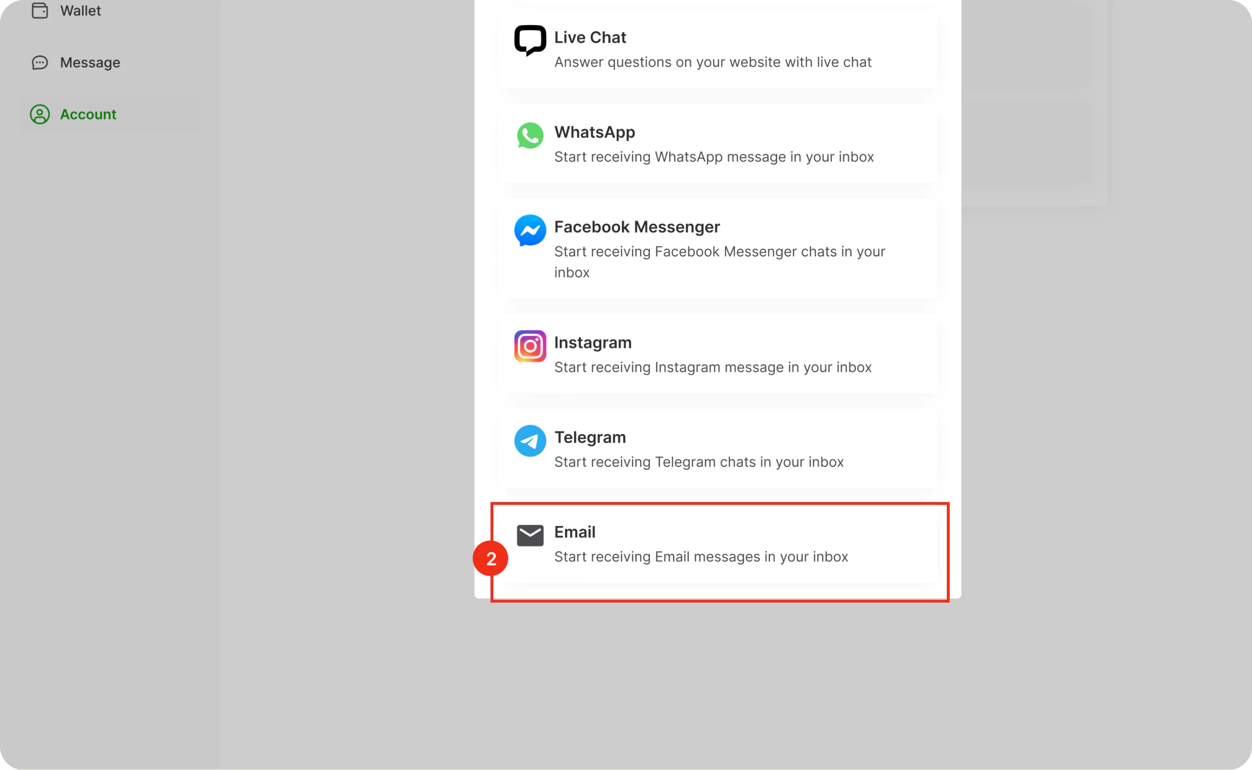 Setting up Email Inbox in Loggworks step 2