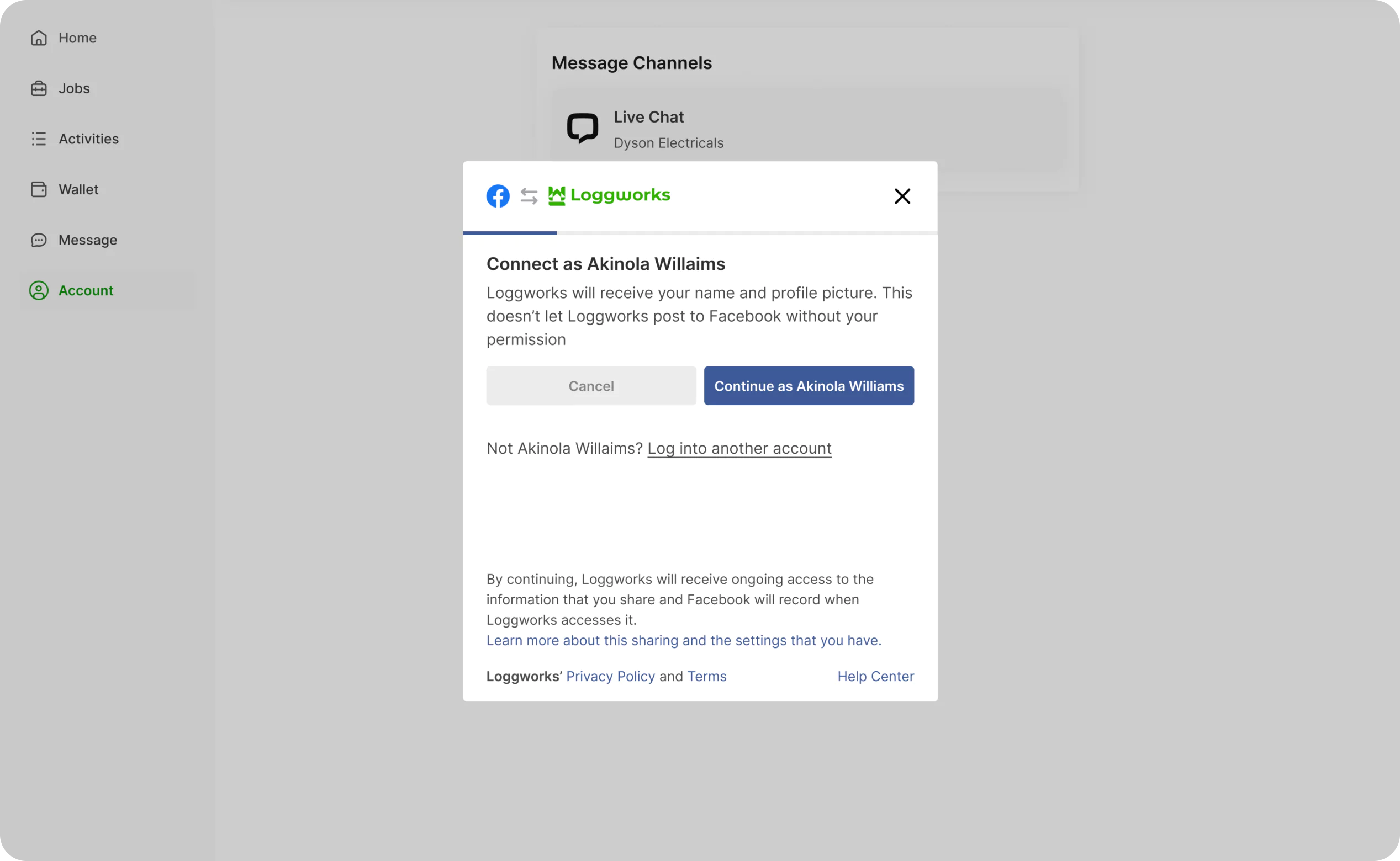 how to set up an instagram channel  step 4a