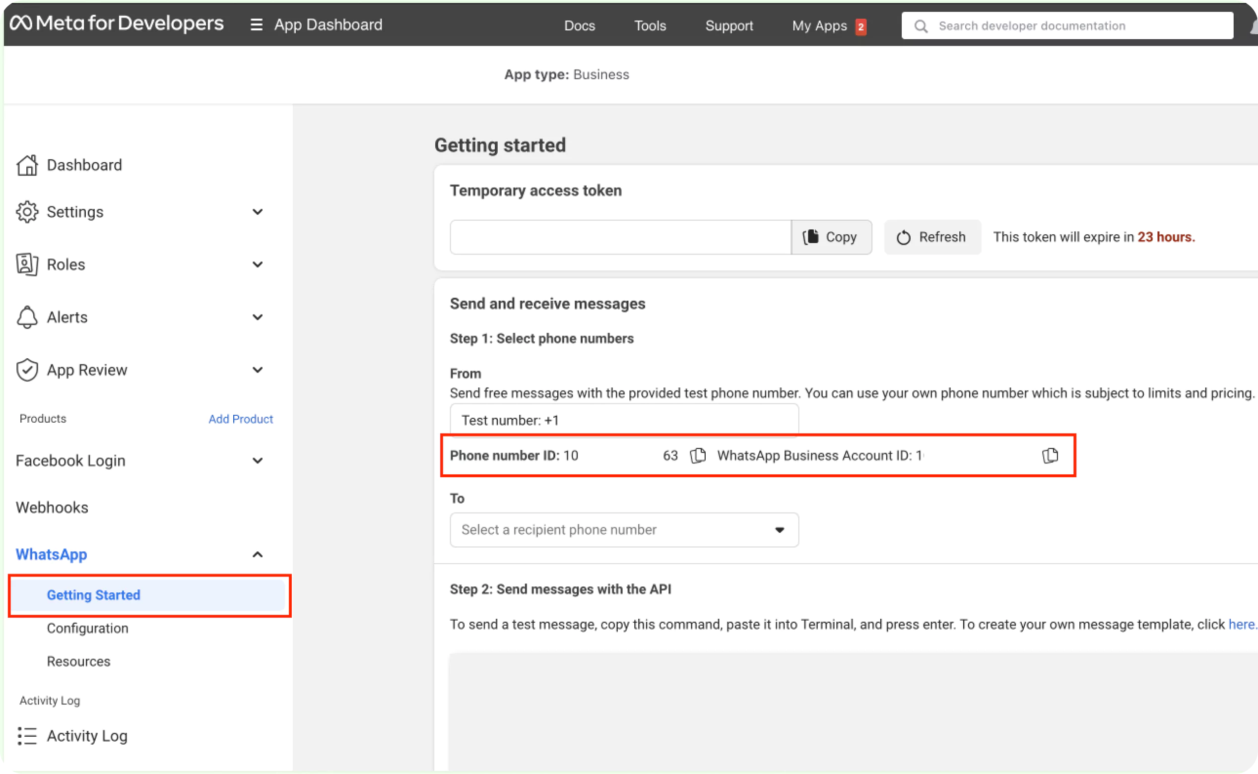 how to set up an whatsapp channel  step 1