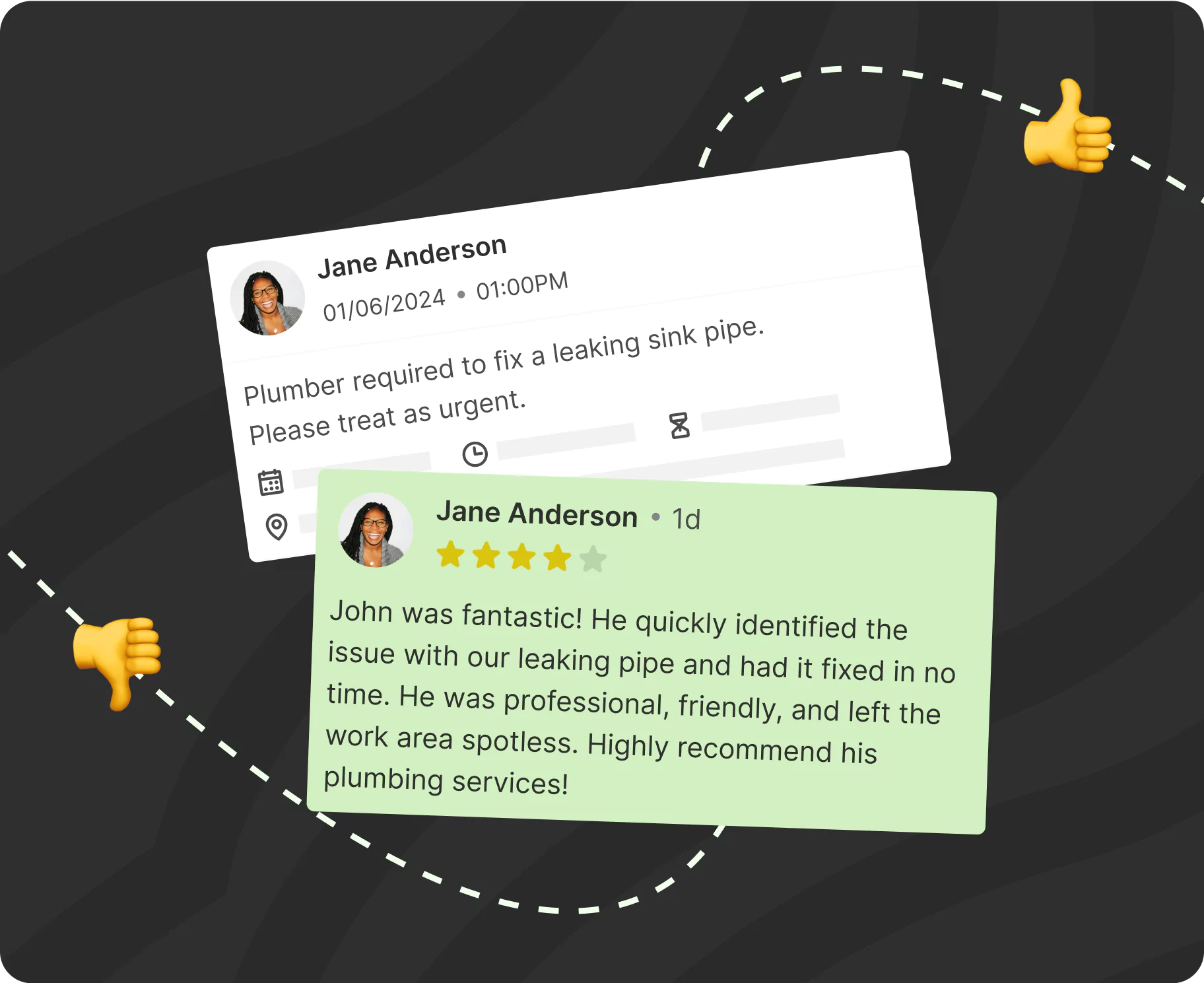 job specific reviews and ratings